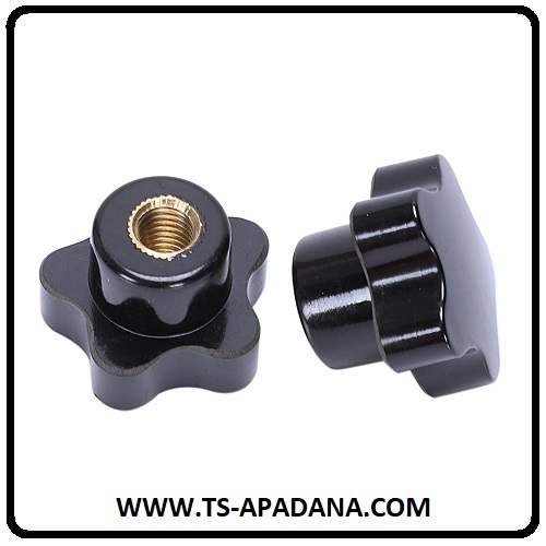 مهره ستاره ای پلاستیکی، مهره ستاره پلاستیکی، مهره پلاستیکی ستاره شکل، مهره استار سیاه