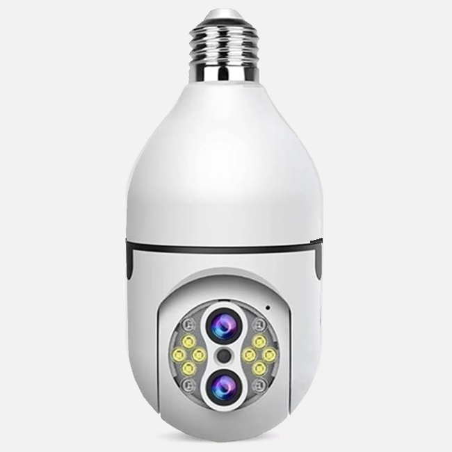 دوربین لامپی دو لنز Smart Bulb با اپلیکیشن گوشی + مکالمه ۲ طرفه