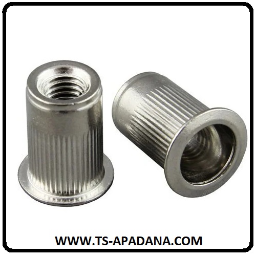 مهره پرچی استیل گرد، مهره پرچ استنلس استیل گرد، مهره پرچی استیل 304، مهره پرچی استیل 316