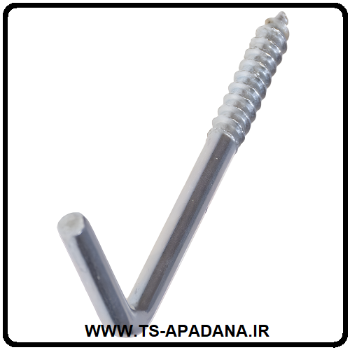 قلاب خمیده پیچی نوک تیز، قلاب پیچی خمیده، قلاب شکسته پیچ دار، قلاب خودکار خمیده