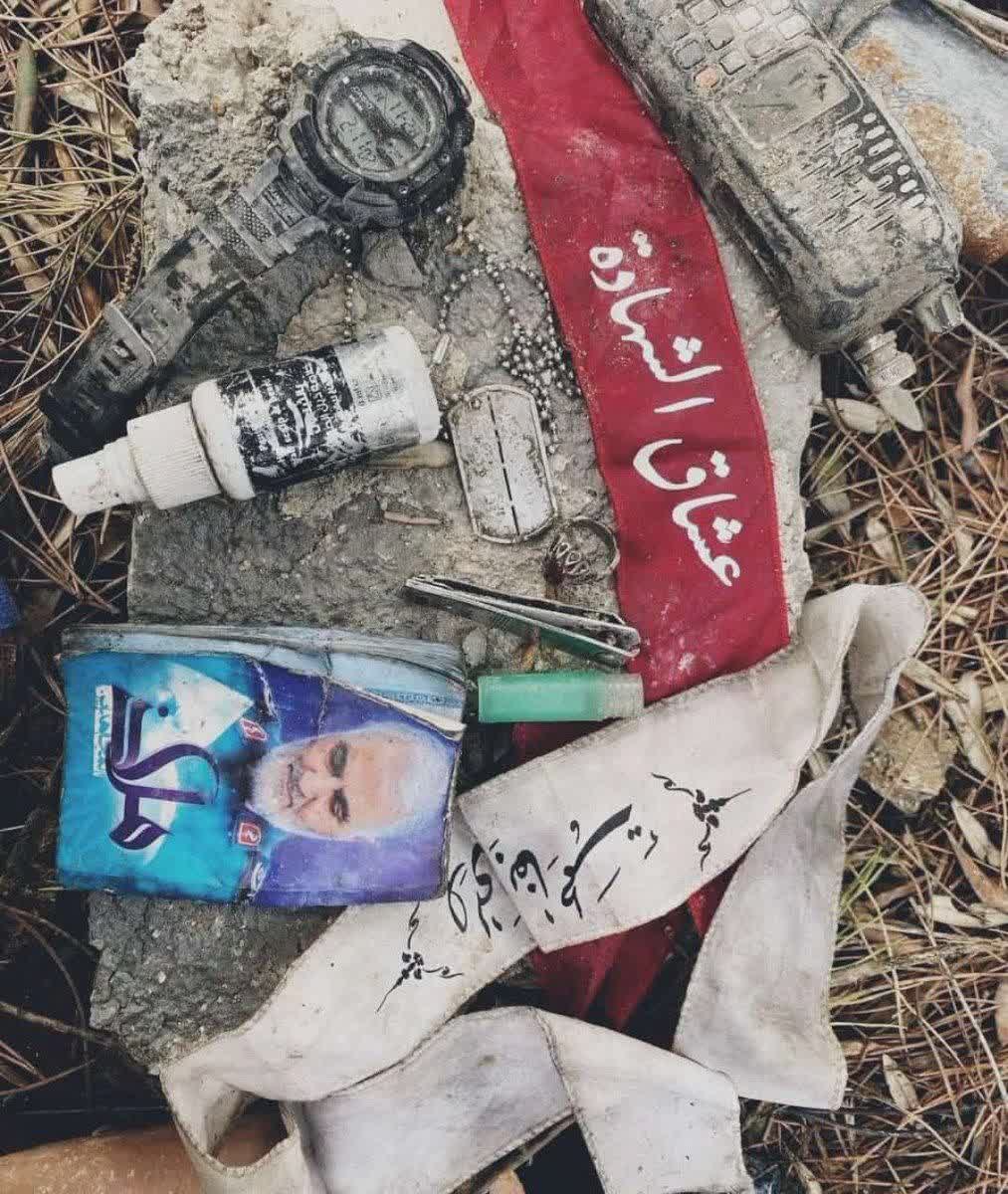 وسائل همراه رزمنده شهید حزب الله لبنان